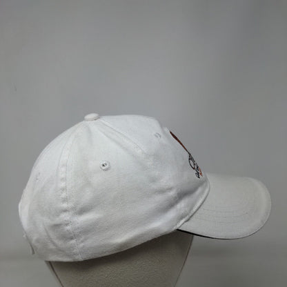 Cheval Golf and Country Club Strapback Hat White One Size Embroidered