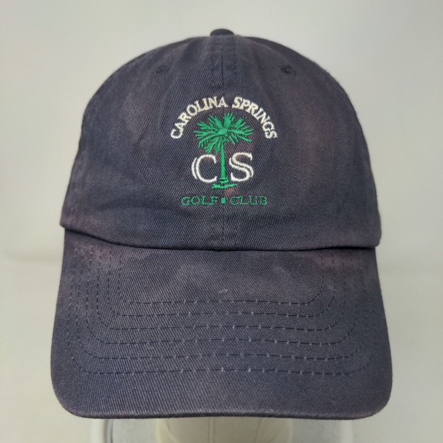 Carolina Springs Golf Club Slideback Hat Blue OSFM Adjustable Embroidered Cotton