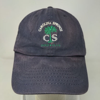 Carolina Springs Golf Club Slideback Hat Blue OSFM Adjustable Embroidered Cotton