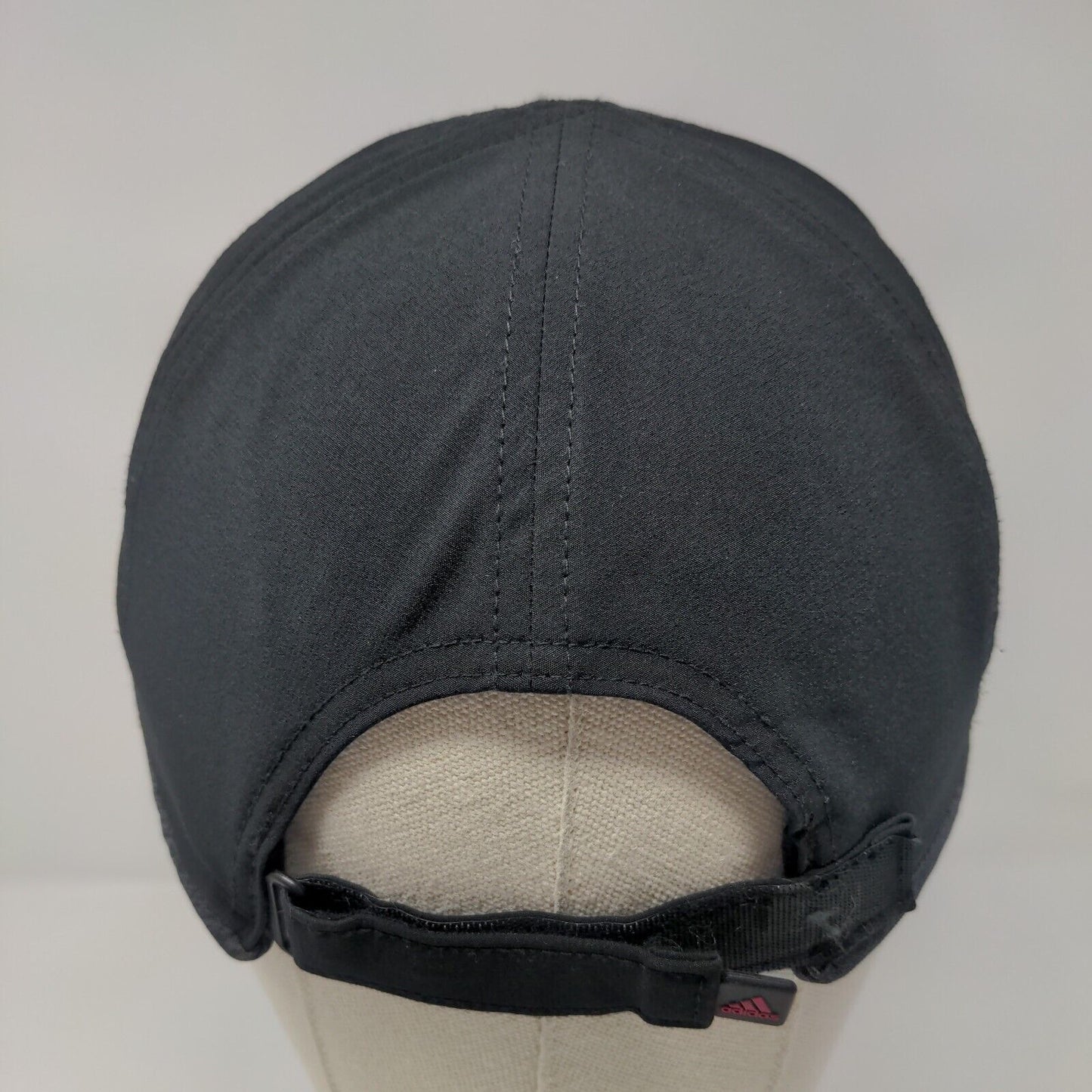 Adidas 3 Stripes Strapback Hat Black One Size Adjustable Climalite