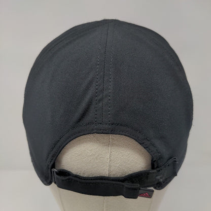 Adidas 3 Stripes Strapback Hat Black One Size Adjustable Climalite