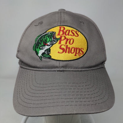 Bass Pro Shops Snapback Hat Gray OSFM Embroidered Gone Fishing