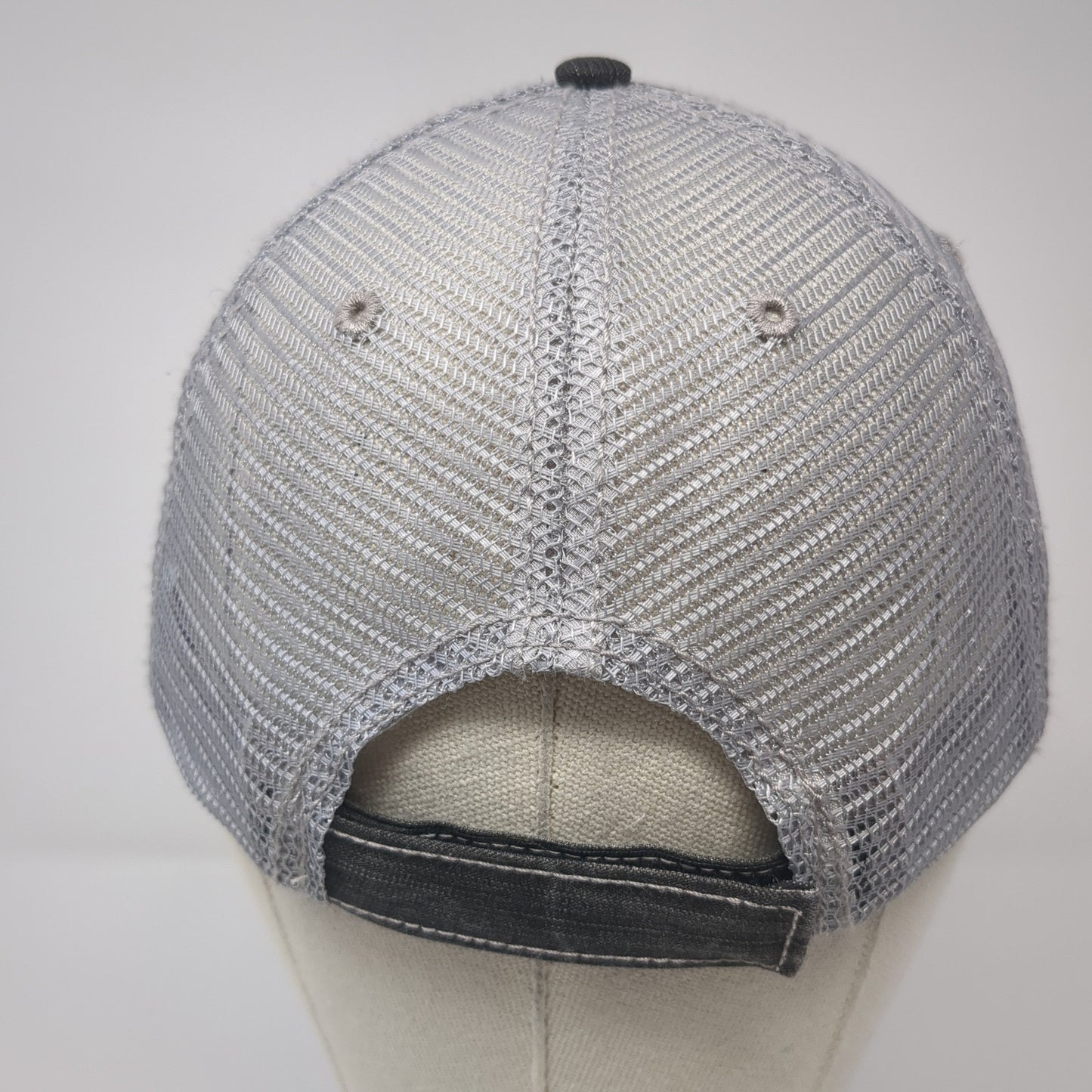 A Little Hippie A Little Hood Strapback Trucker Hat Gray One Size Mesh Back