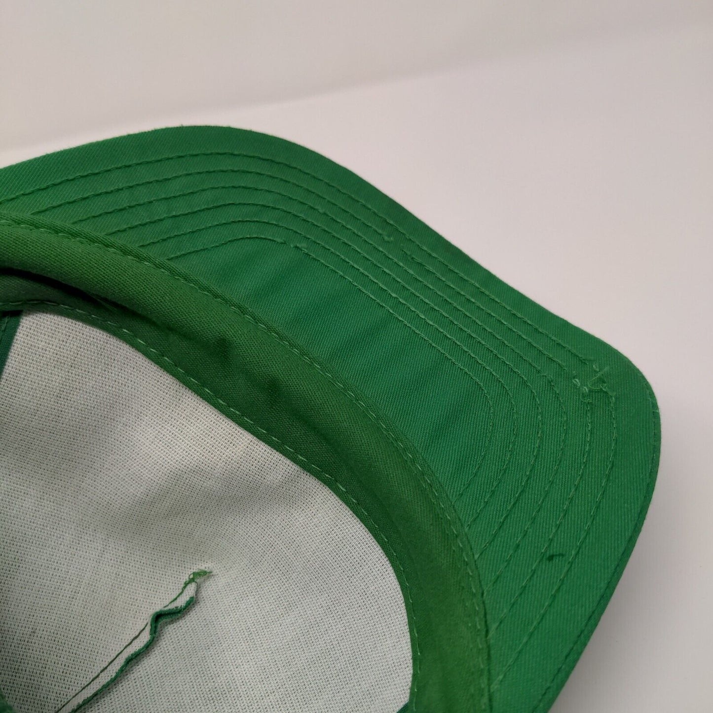 Crown Machinery Snapback Trucker Hat Green OSFA Adjustable Mesh Back