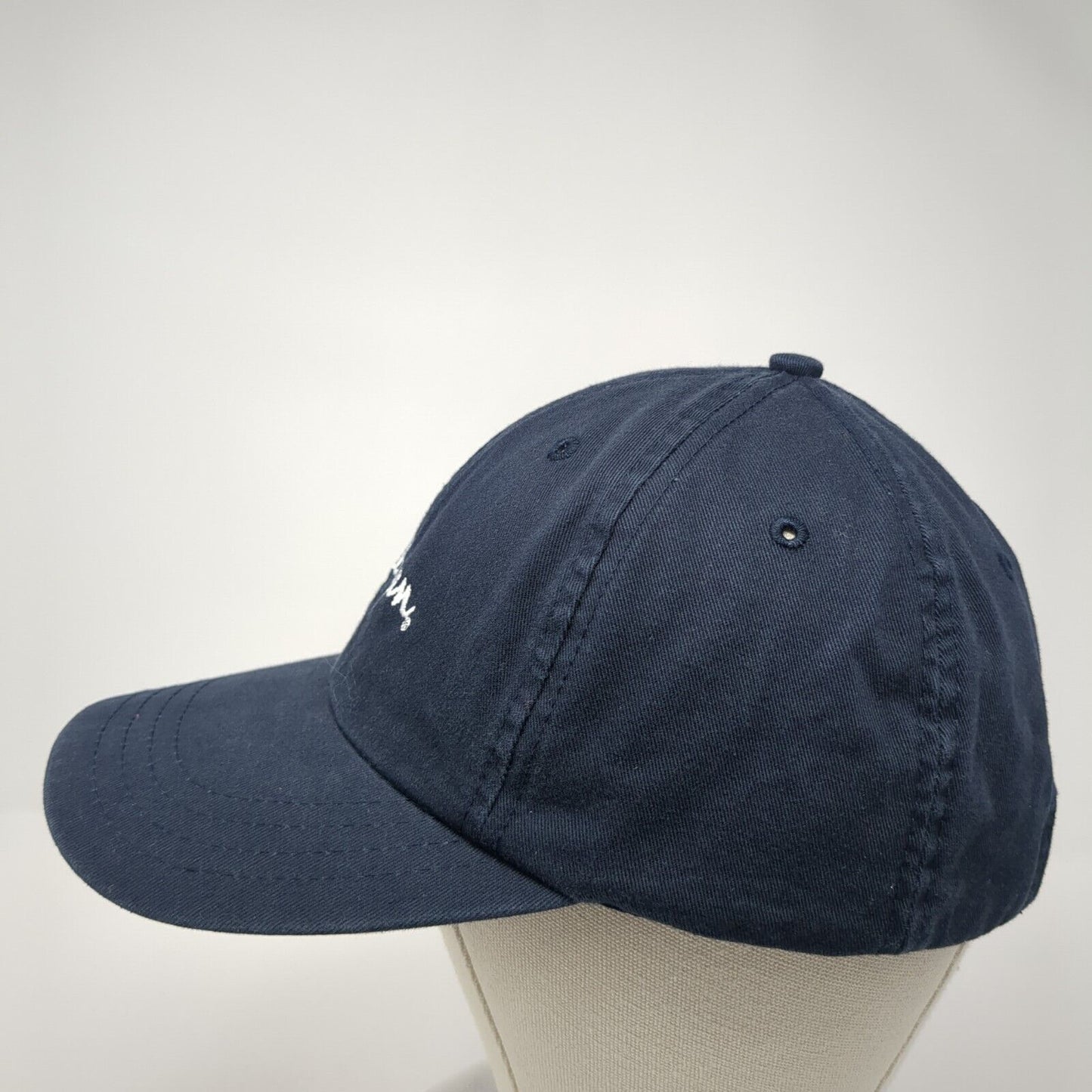 Calligan Slideback Hat Blue One Size Adjustable Embroidered 6 Panel Cotton