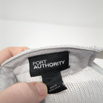 Letter W Snapback Trucker Hat Blue OS Adjustable Mesh Back Port Authority