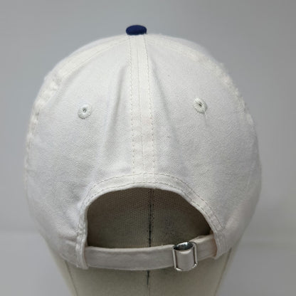 Mad Engine Hamptons Embroidered Baseball Cap White Blue One Size Slideback Hat