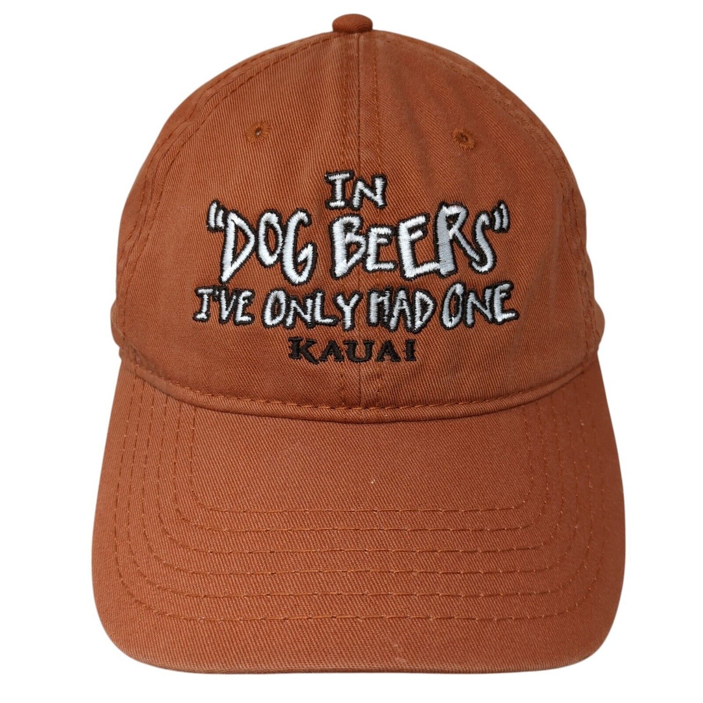 In Dog Beers I've Only Have One KAUIA Slideback Hat Brown OS Adjustable Otto