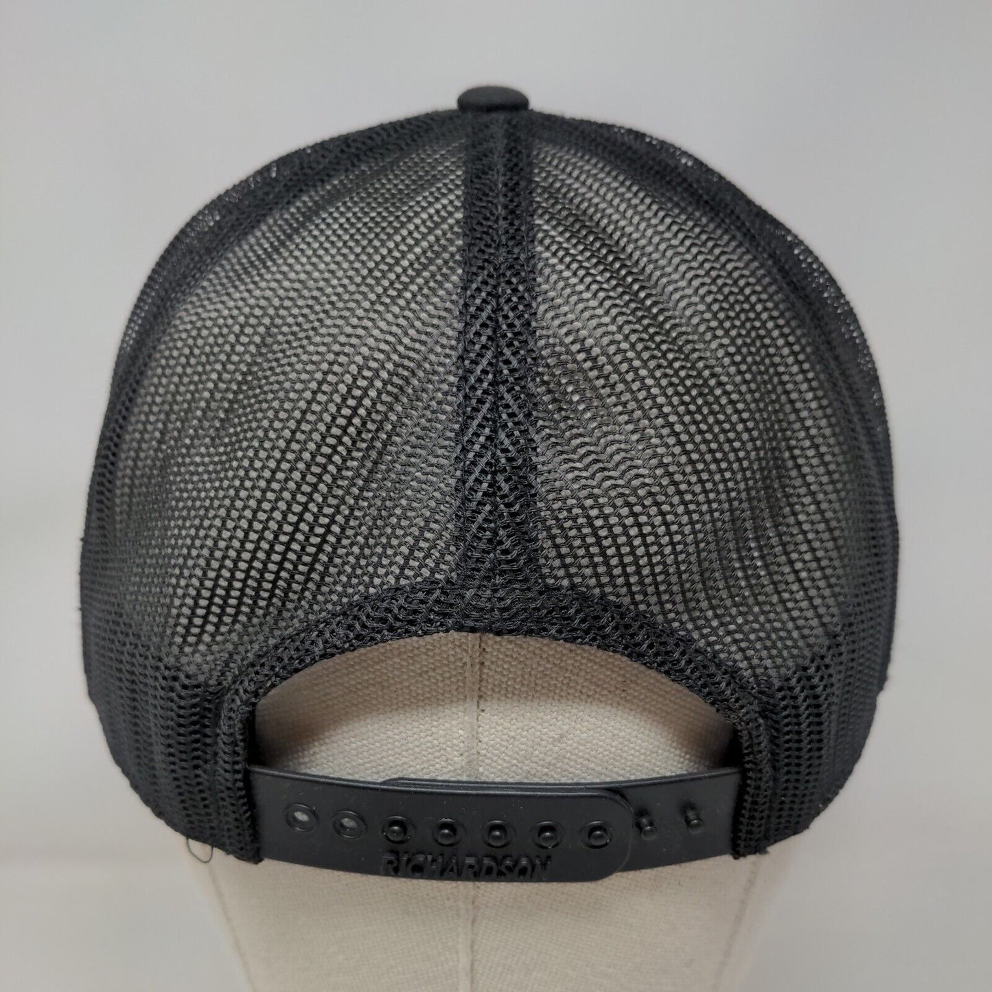 The Gafford Snapback Mesh Back Trucker Hat Black One Size Richardson