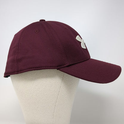 Under Armour Baseball Cap Red XL Stretch Fit Embroidered Logo Curved Brim Hat