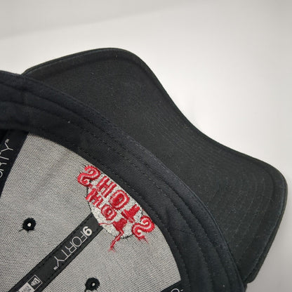 Hot Shots Inc. Strapback Hat Black OS Adjustable Embroidered 9Forty New Era