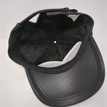 Jo-Ann Trucking Ltd. Strapback Hat Black One Size Adjustable Leather