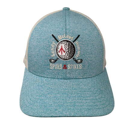 Sandy McLeod Memorial Mesh Back Trucker Hat Blue M/L Spurs & Spikes