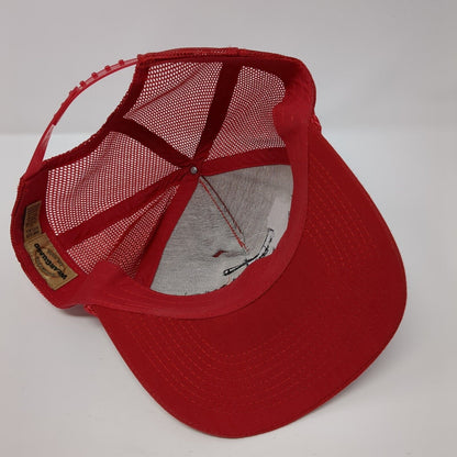 Adam's Meat Shop Rope Trucker Hat Red One Size Mesh Back WearGuard