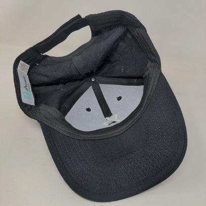 Y6 Warrior Strapback Hat Black OSFA Embroidered Adjustable Vitronic