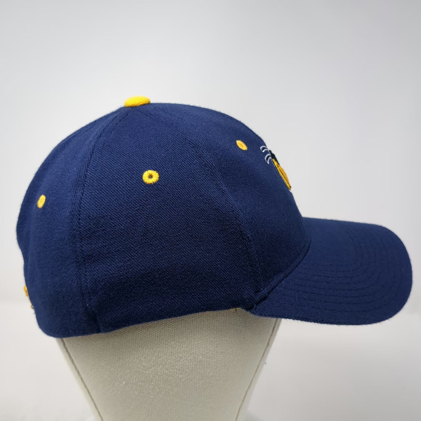Georgia Tech Yellow Jackets NCAA Zephyr Blue White Hat Cap S Fitted Stretch