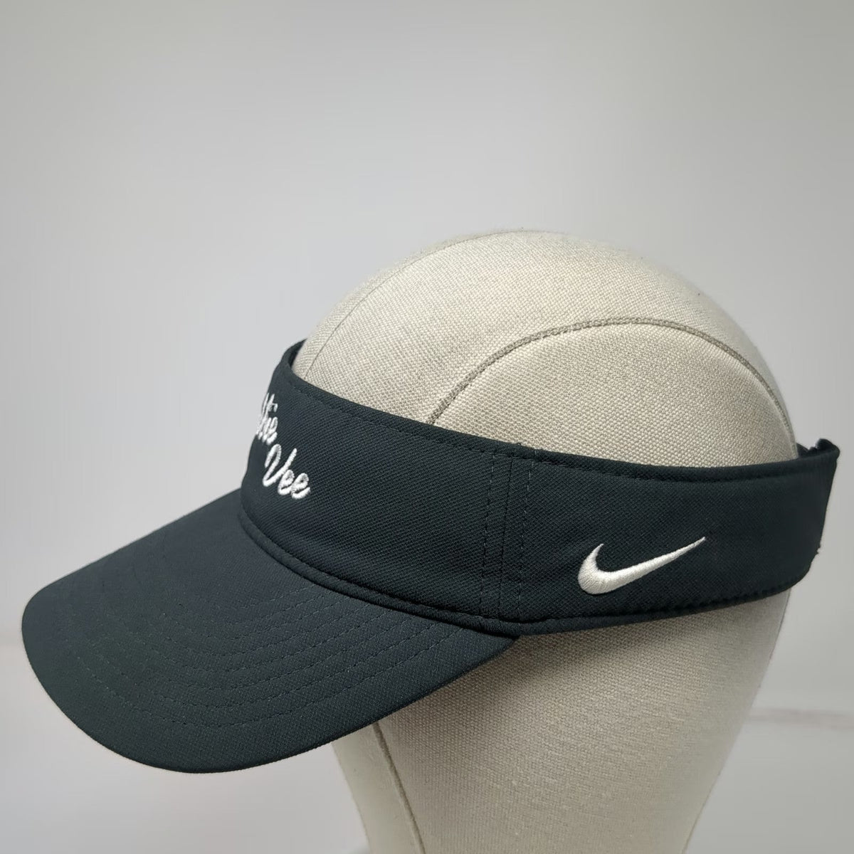 Nike Visor Black One Size Robbie Vee Embroidery Dri-FIT Adjustable Strapback Hat