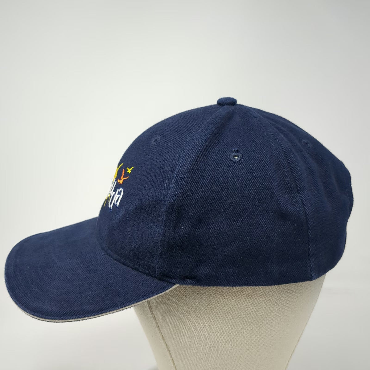Kalahari Baseball Cap Blue One Size Bermuda Sun Bird Cotton Adjustable Hat