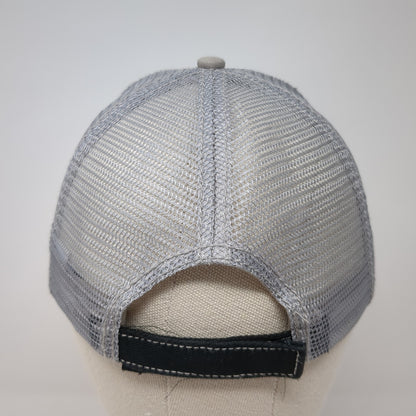 DePatco Strapback Trucker Hat Black One Size Mesh Back Embroidered HG