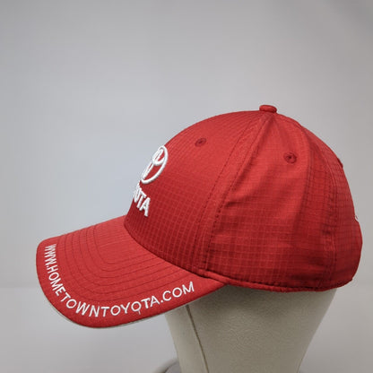 Toyota Hometown Strapback Hat Red One Size Adjustable Embroidered Atlanta Cap