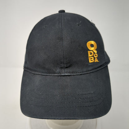Qdoba Strapback Hat Black One Size Adjustable Embroidered 6 Panel