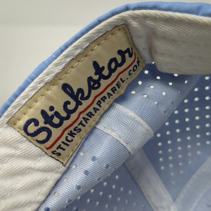 Stickstar Trucker Hat Blue One Size PLC Shield Logo Snapback Rope Laser Cut