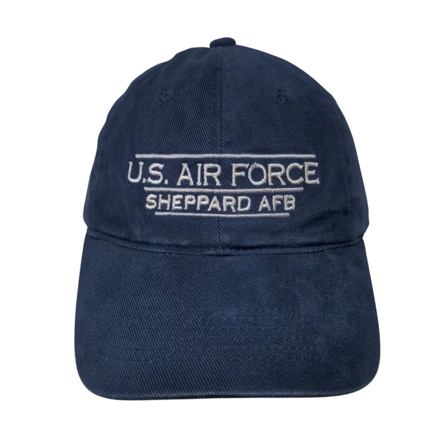 US Air Force Keesler AFB Slideback Hat Blue OS Embroidered Sportsman Cotton