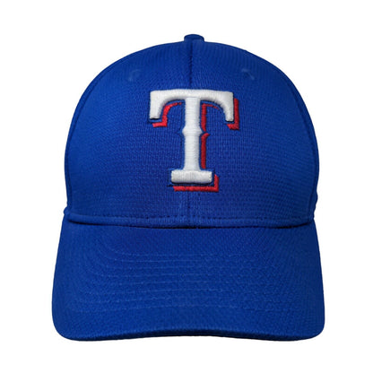 OC Sports Men's Strapback Hat Blue Size OSFM Texas Rangers Embroidered Logo