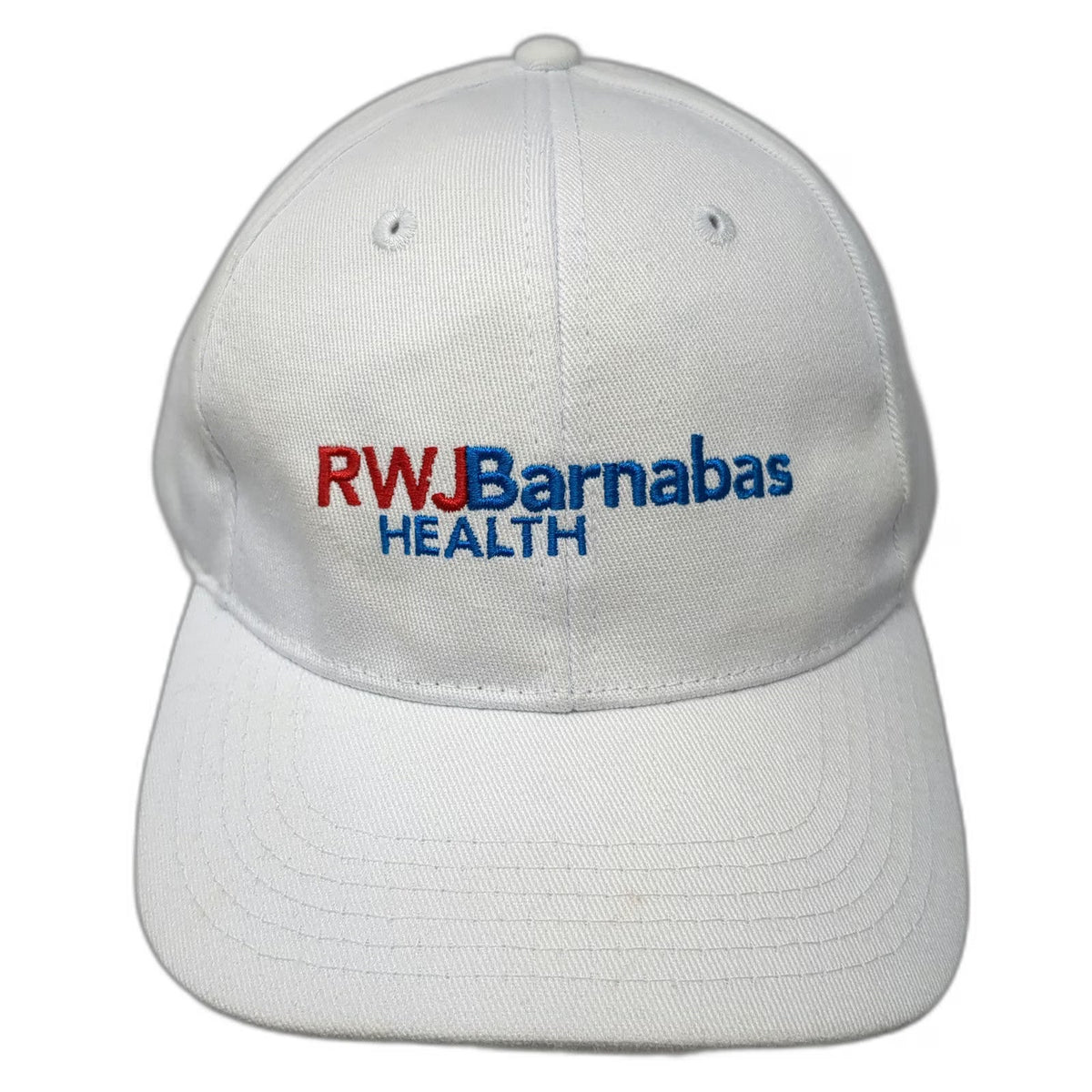 RWJBarnabas Health Baseball Cap White One Size Strapback Hospital Logo Hat