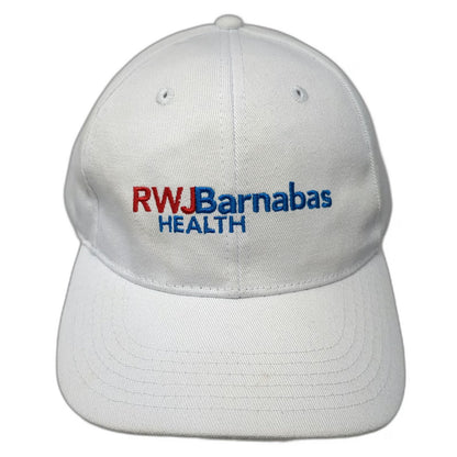 RWJBarnabas Health Baseball Cap White One Size Strapback Hospital Logo Hat
