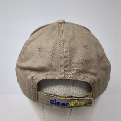 Clearwire Wireless Broadband Strapback Hat Brown One Size Adjustable