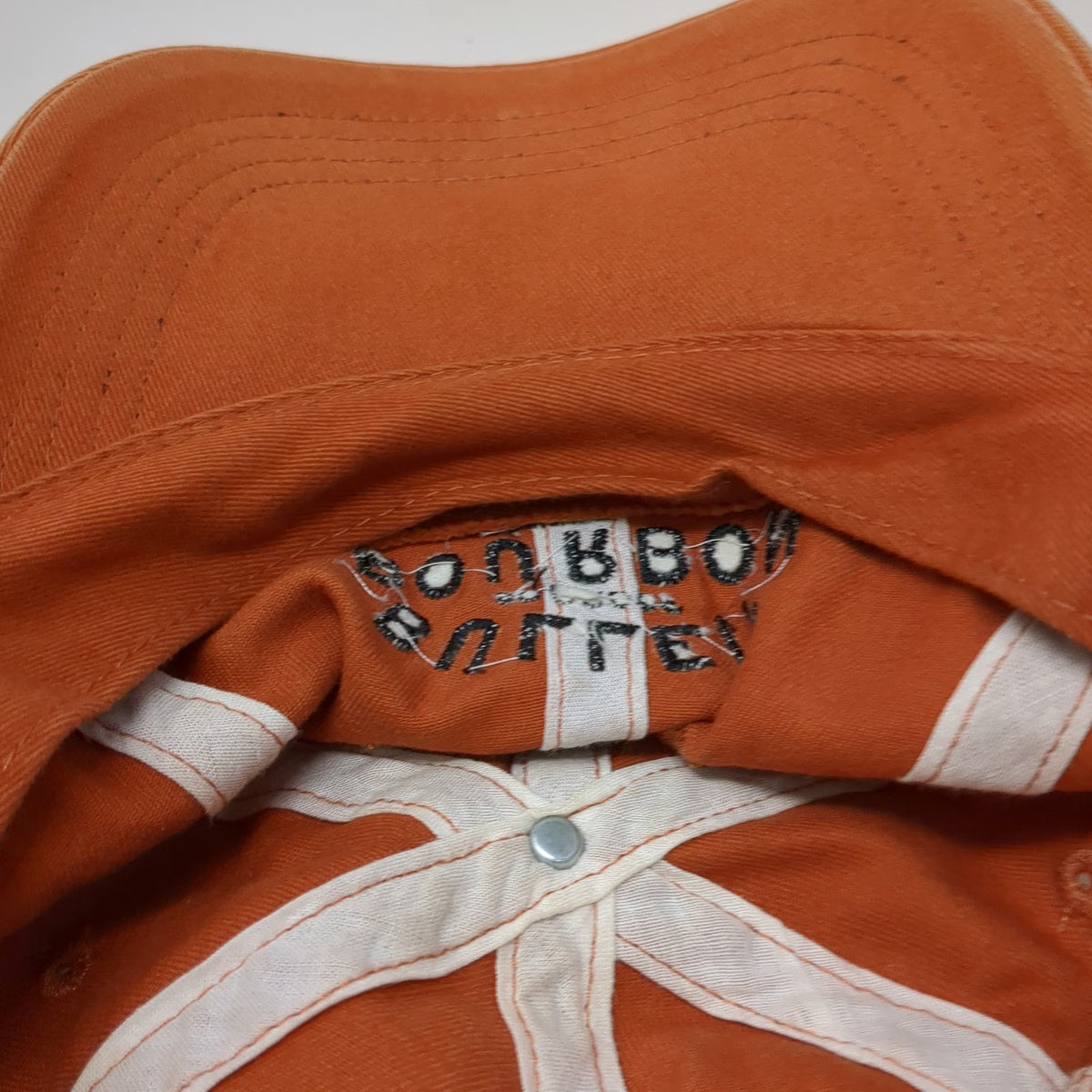 VONPOK Bulleit Bourbon Frontier Whiskey Baseball Cap Orange OSFM Slideback Hat
