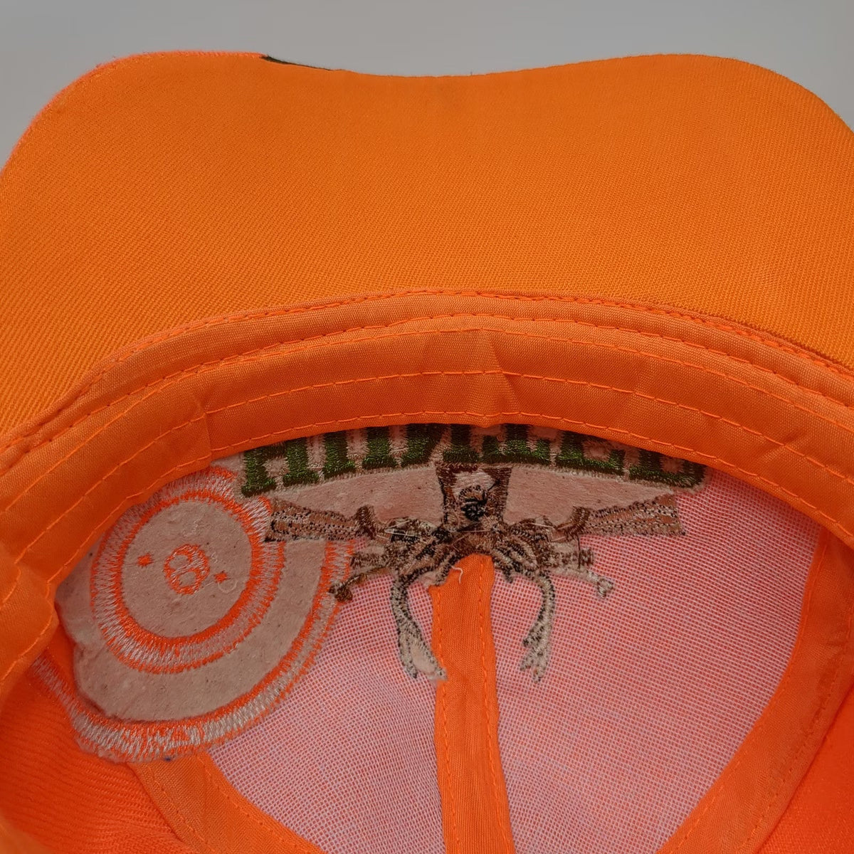 Orange Baseball Cap OSFM Hunter Deer Rifle Camo Strapback Hunting Outdoors Hat