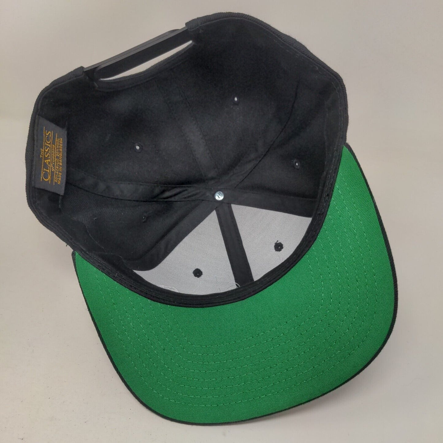 Suforia Snapback Hat Black One Size Embroidered Adjustable Yupoong