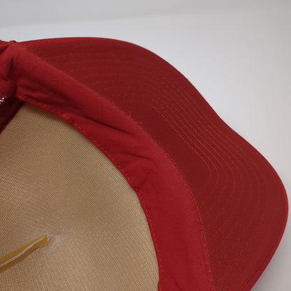 Fun Times In The Sun Florida Snapback Trucker Hat Red One Size Mesh Back