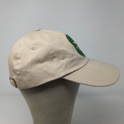 Dogfish Head Men's Slideback Hat Tan Embroidered Logo Beer Ale