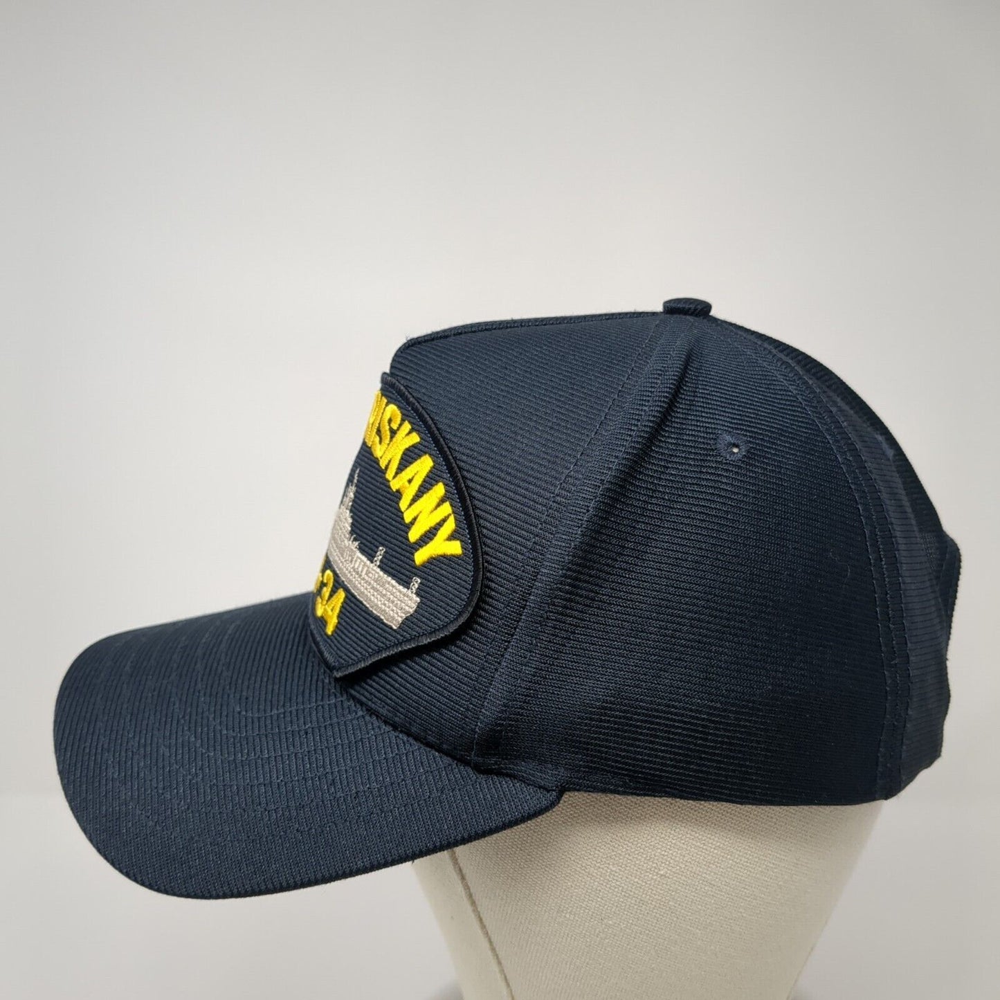 USS Oriskany CV-34 Snapback Hat Blue One Size Solid Embroidered Patch