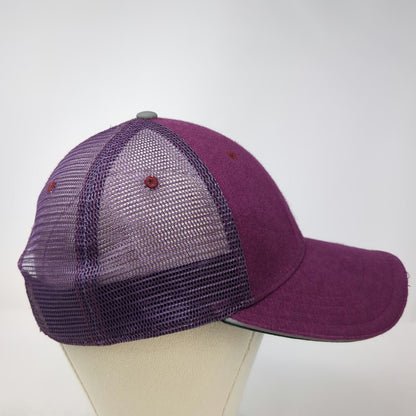 Athleta Trucker Hat Purple OS Mesh Back Snapback Cotton Blend Activewear Workout