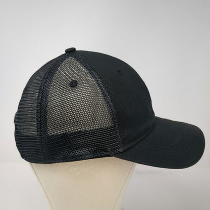 Carhartt Trucker Hat Black One Size Mesh Snapback Force Sweatband Logo Work Cap