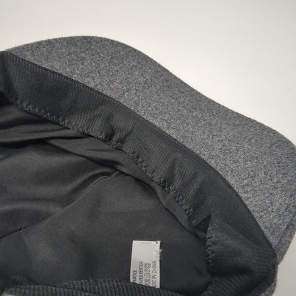 Unbranded Fitted Stretch Newsboy Cap Gray One Size Wool Blend Blank