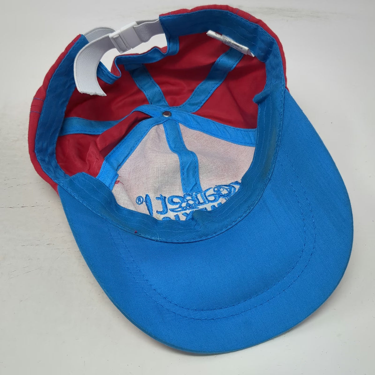 Xcaret Mexico Baseball Cap Red Blue One Size Side Pocket Embroidered Travel Hat