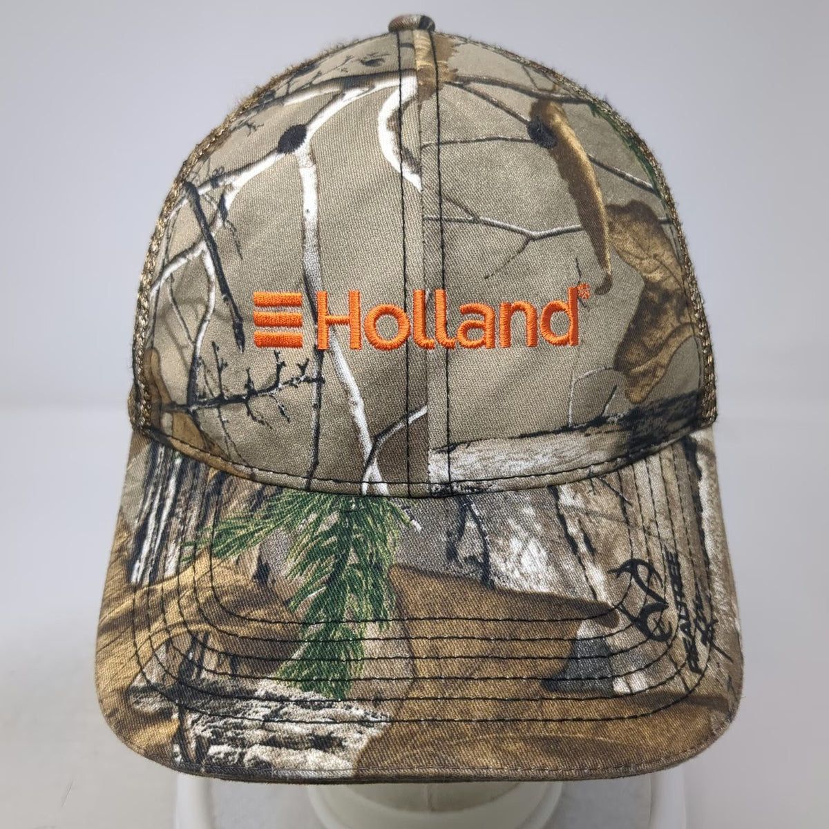 The Corporate Thread Trucker Hat Brown OSFM Realtree Camo Snapback Holland 1935