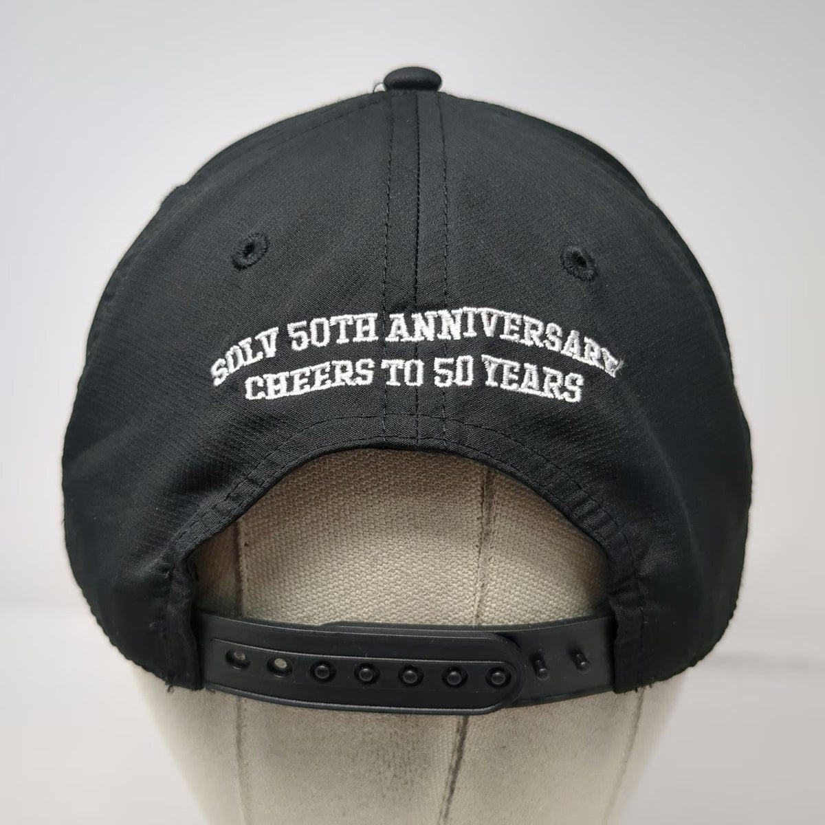 Cap America 5 Panel Black One Size Hat SOLV 50th Anniversary Rope Snapback