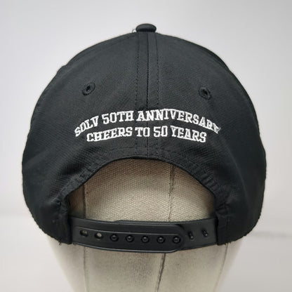 Cap America 5 Panel Black One Size Hat SOLV 50th Anniversary Rope Snapback