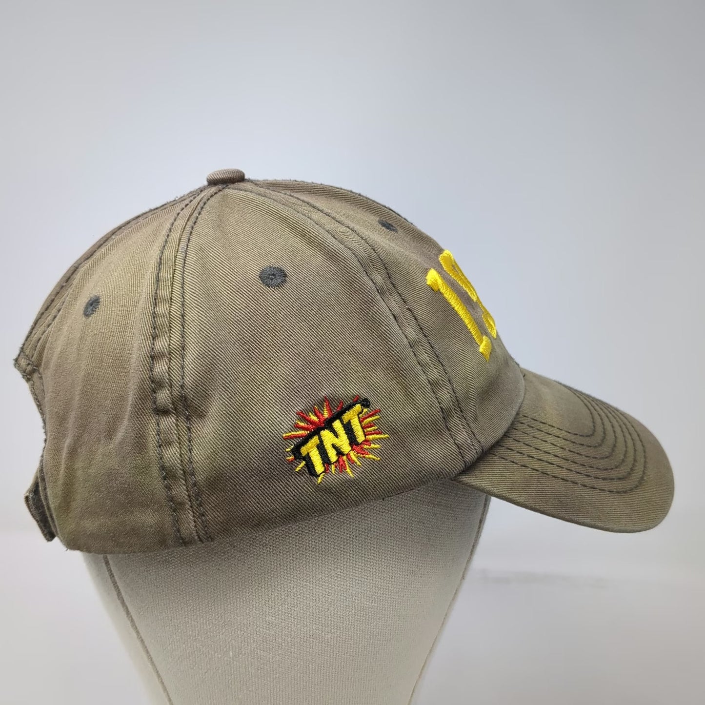 TNT Fireworks Baseball Cap Green One Size 1920 American Flag Strapback Hat