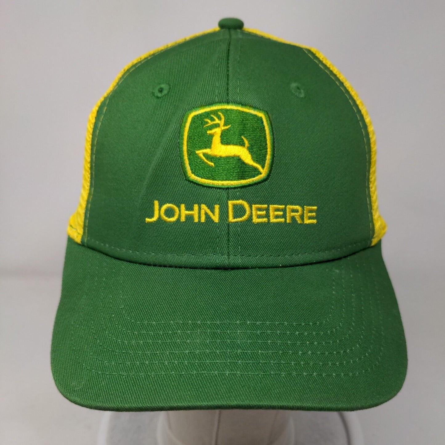 John Deere Snapback Trucker Hat Multicolor OSFA Adjustable Embroidered 6 Panel