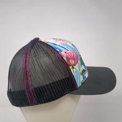 Idaho Equine Hospital Creations In Thread Snapback Trucker Hat Multi OS Floral