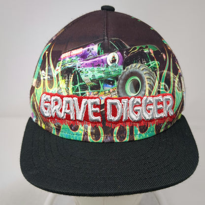 Monster Jam Boys 5 Panel Black One Size Grave Digger Monster Truck Snapback Hat