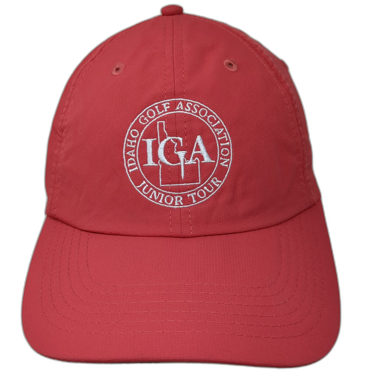 Imperial Baseball Cap Red One Size Idaho Golf Association Junior Tour Hat
