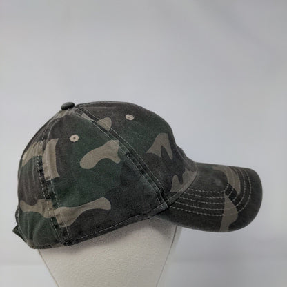 Unbranded Strapback Hat Fatigue Camouflage OSFM Adjustable Vented Holes Blank